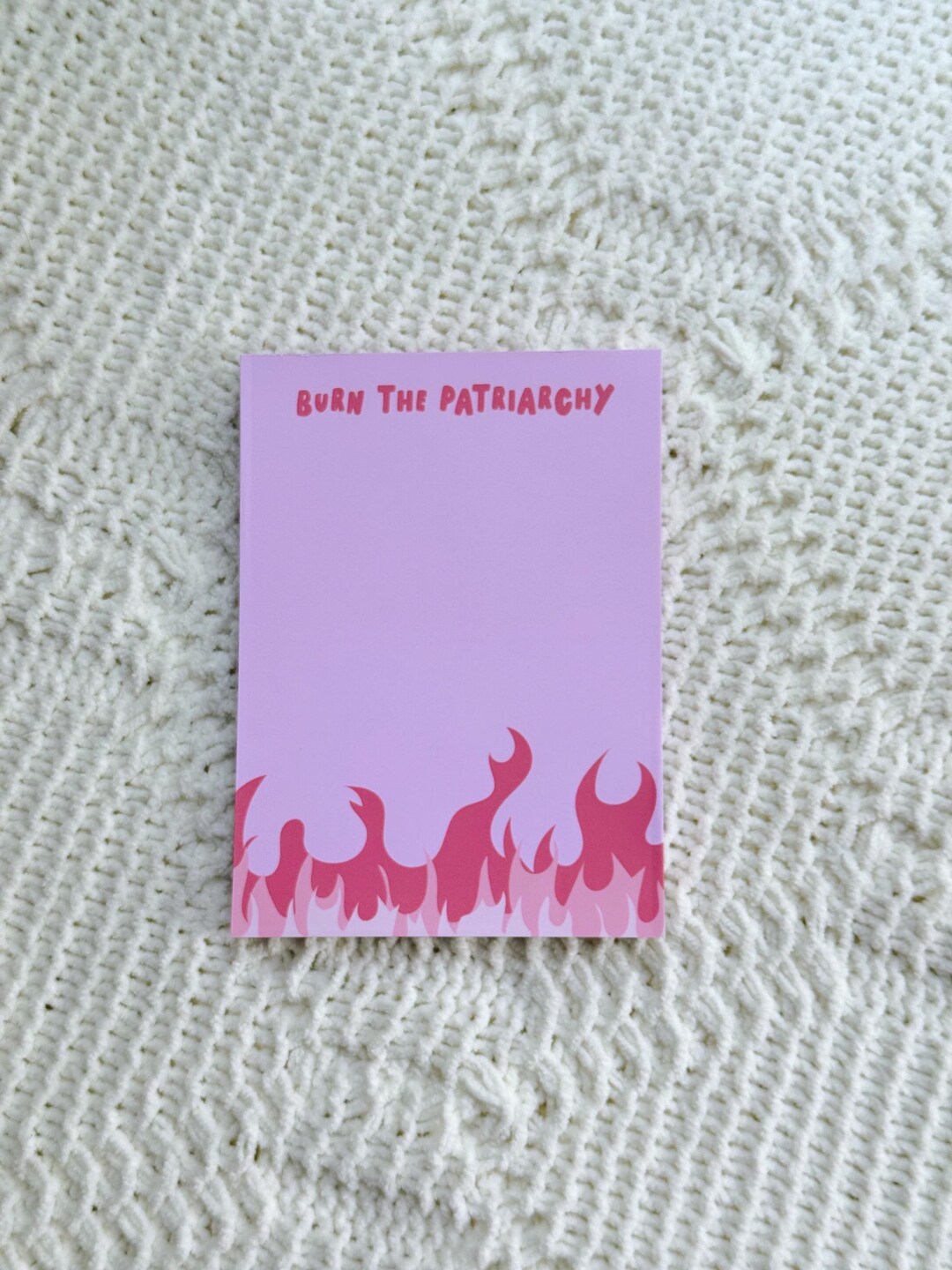 Burn the Patriarchy Notepad - Etsy