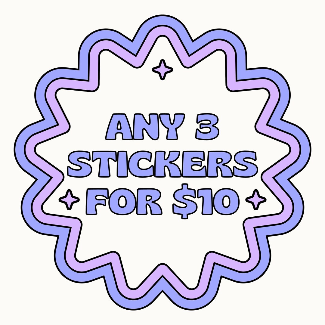 Any 3 Stickers Bundle! - Etsy