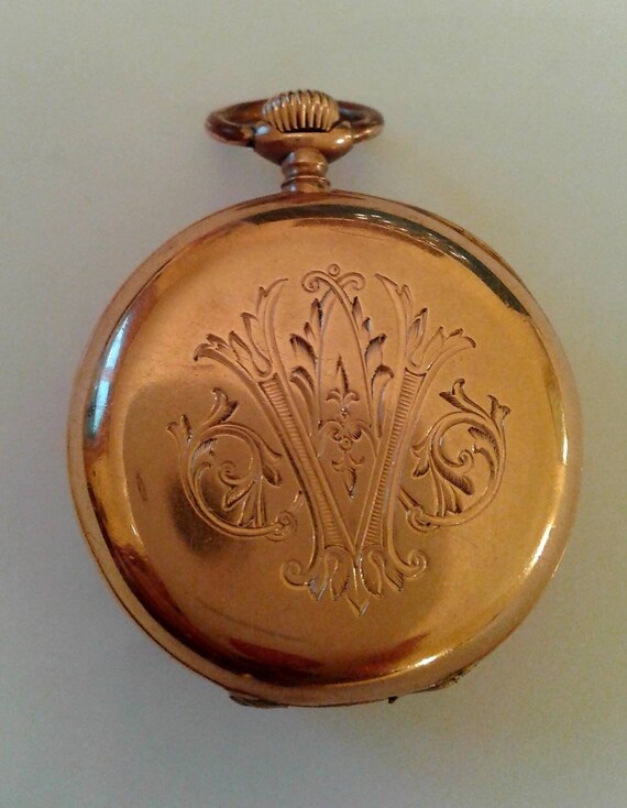 ANTIQUE 18k GOLD Swiss Pocket Masterpiece WATCH Rare … - Gem