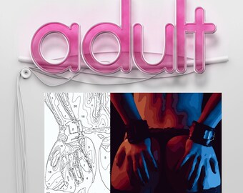 Handboeien Paint by Numbers | Kleurplaten voor volwassenen