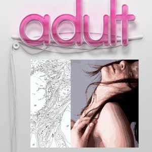 Satisfied Paint by Numbers | Adult Coloring Pages