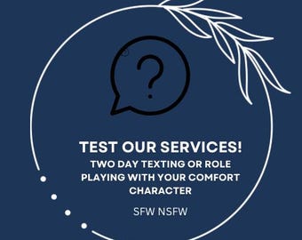 Test onze services! *Sms'en en rollenspellen*
