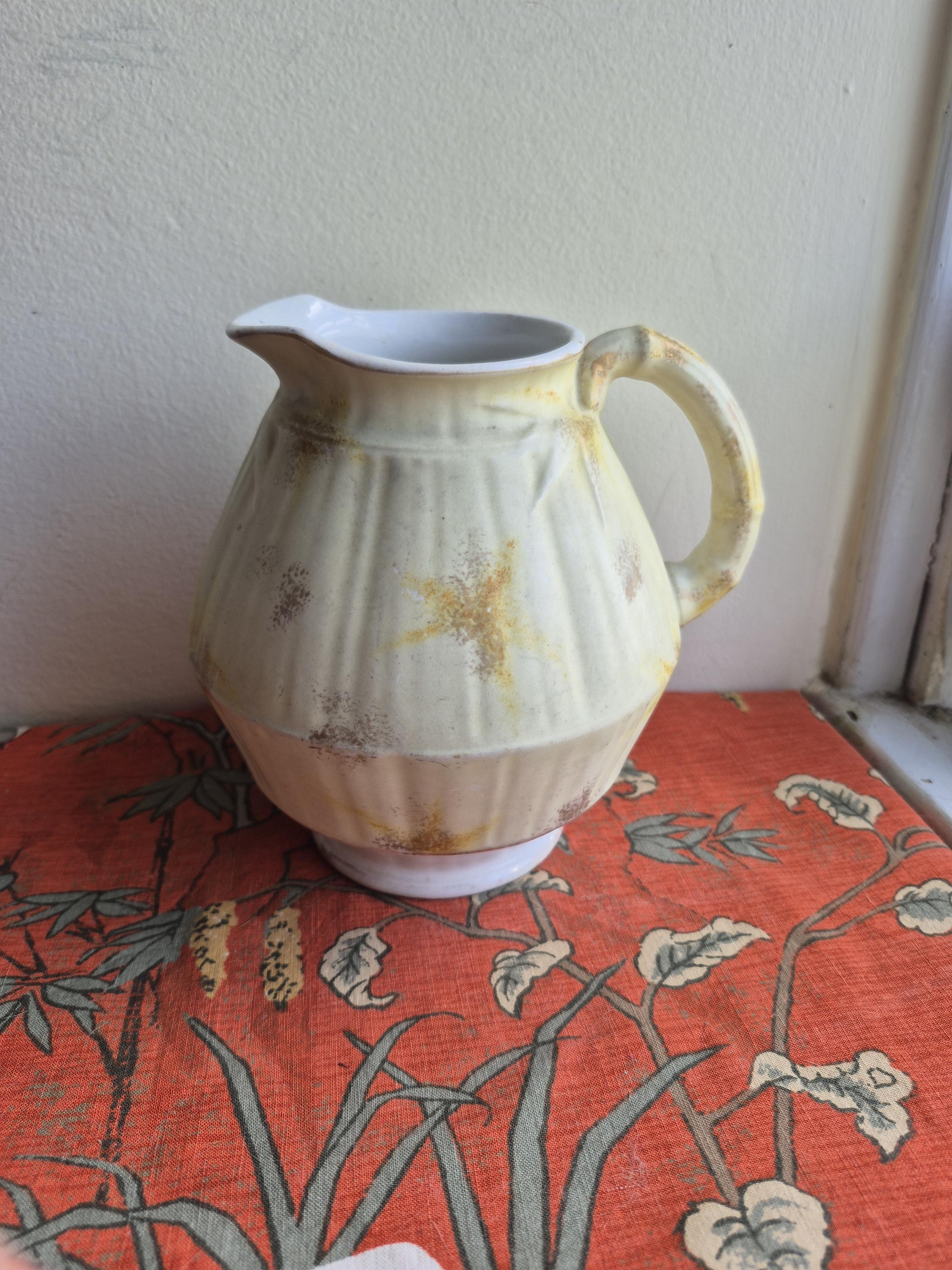 A Antique Adamantine WPC China Ironstone Pitcher. - Etsy
