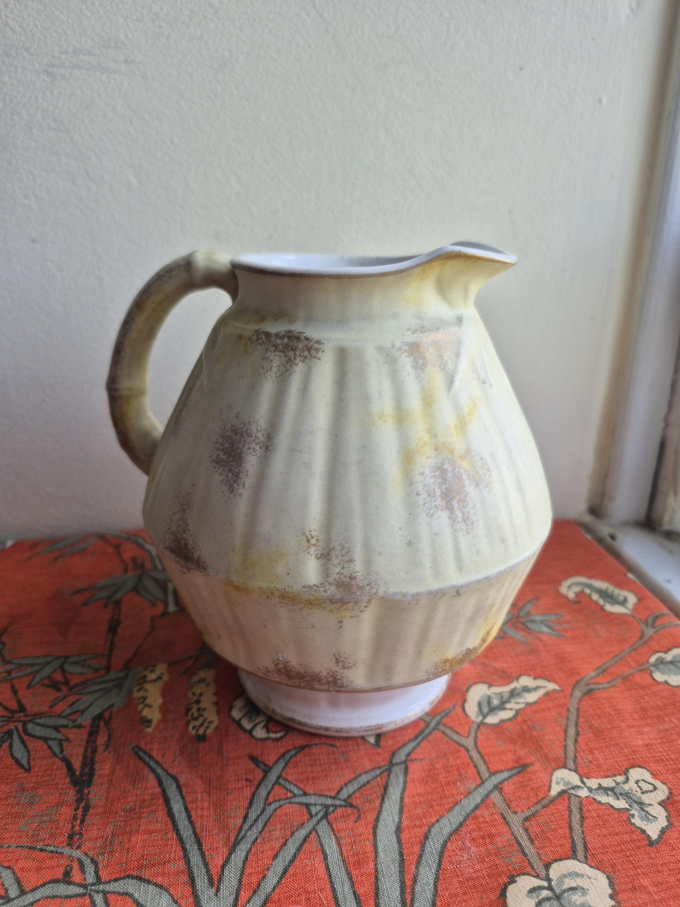 A Antique Adamantine WPC China Ironstone Pitcher. - Etsy