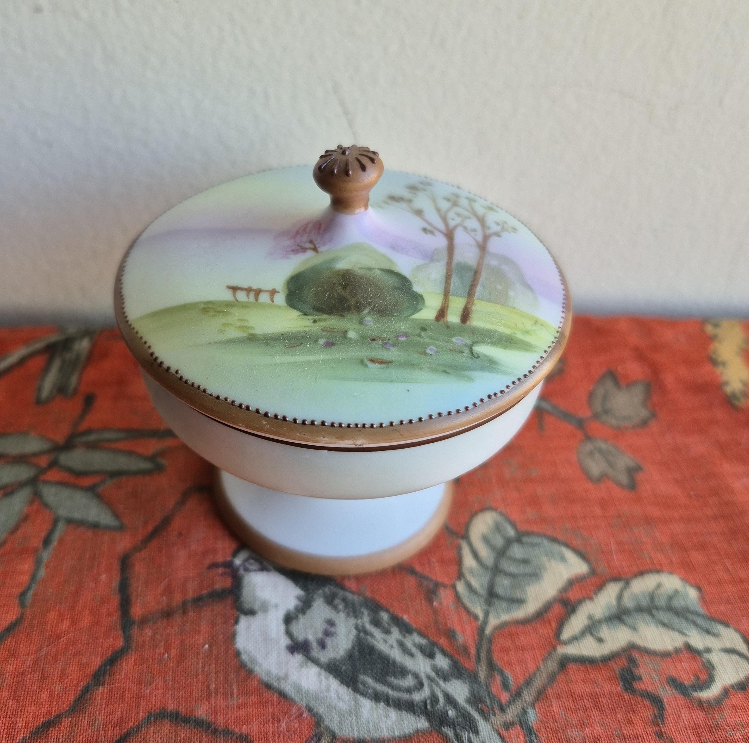 Noritake Porcelain Trinket Box - Etsy