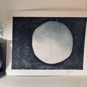 Full Moon Painting