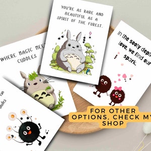 May include: A collection of greeting cards with whimsical illustrations and text. The cards feature characters and phrases like "You're as rare and beautiful as a spirit of the forest." and "Where magic meets cuddles."