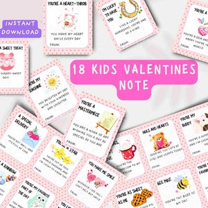 Cartes numériques de Saint-Valentin, imprimables, cartes de Saint-Valentin d'école, Saint-Valentin pour enfants, cartes-cadeaux, cartes de Saint-Valentin pour la classe d'enfants, mini-carte