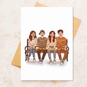 Friendship card, best friend card, greetings card for friend, Cute cards, Friendship day, best friend, Siblings card, Group of Friends,