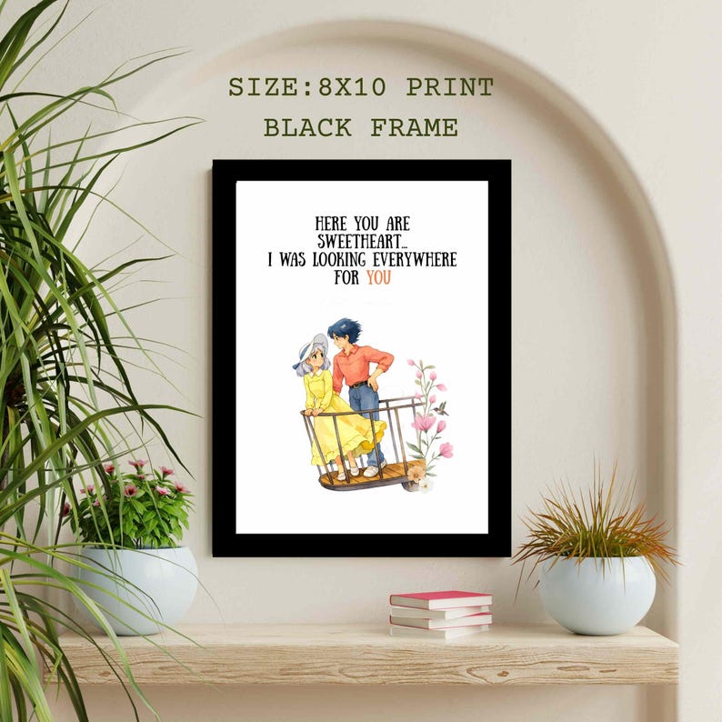 Das wandelnde Schloss Art Print, Ghibli Geschenk zum Valentinstag Bild 6