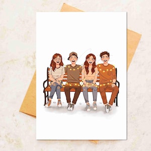 Tarjeta de amistad, tarjeta de mejor amigo, tarjeta de felicitación para un amigo, tarjetas lindas, día de la amistad, mejor amigo, tarjeta de hermanos, grupo de amigos,