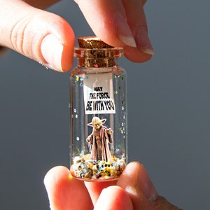 Personalized &#39;May The Force Be With You&#39; Gift Bottle - Gamer, Nerd, Friend