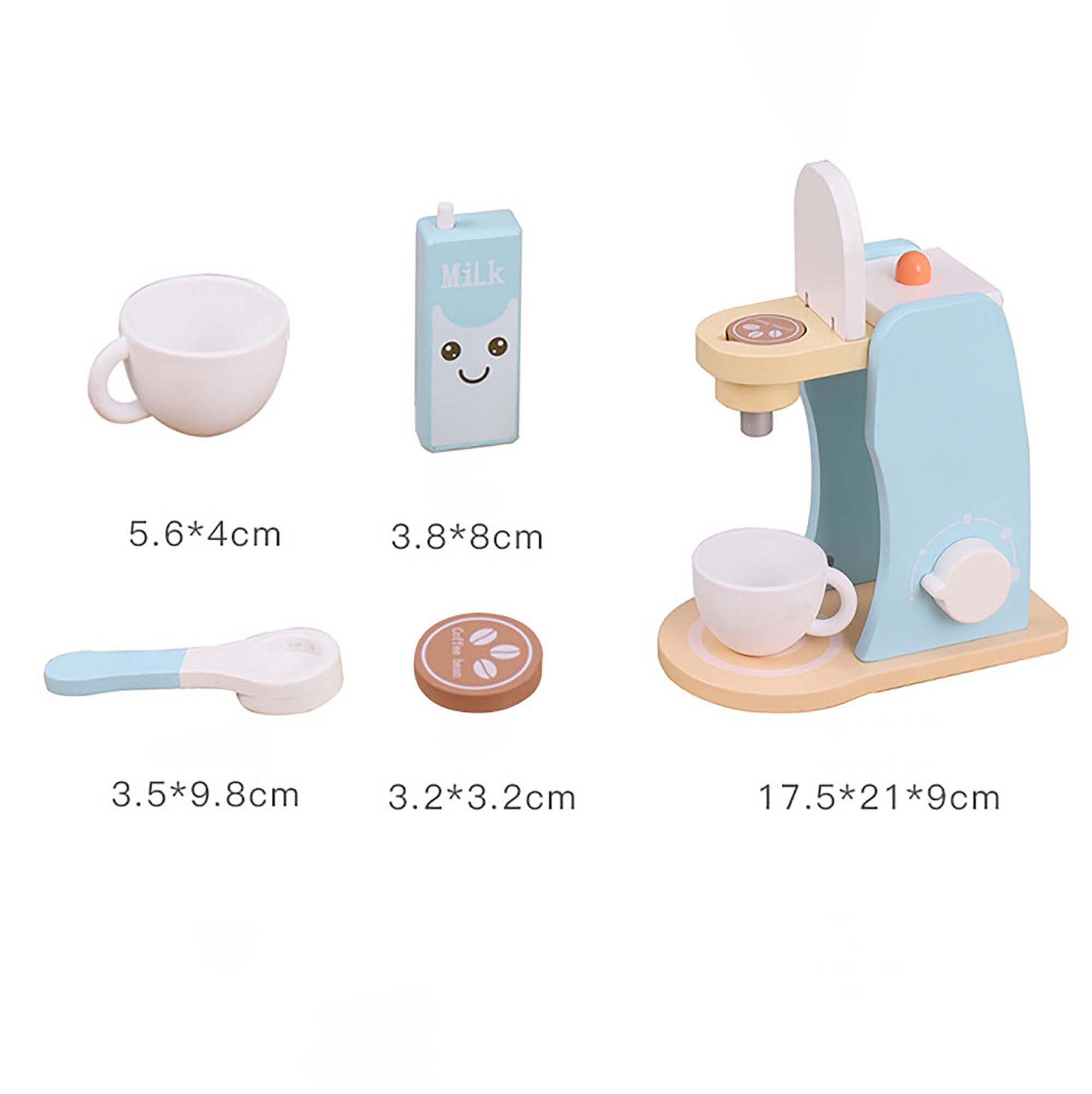 Kids Wooden Toy Kitchen Tool Set Children Pretend Play Etsy