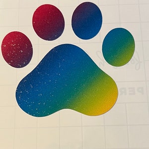Paw Print Decal, pet decal, window decal, custom decal