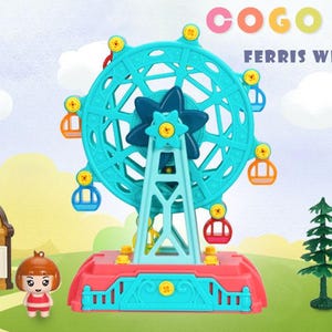 DIY Toddler Toys Ferris Wheel – Amusement Park Carnival Dolls Playset