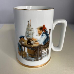 vintage 1985 Musée Norman Rockwell « Pour un bon garçon » Mug