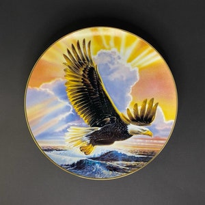 Franklin Mint Decorative Plate by Ronald Van Ruyskevett &quot;Wings of Majesty&quot;