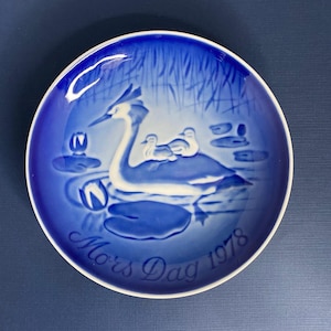 Vintage B&G Copenhagen Porcelain Mother&#39;s Day Mors Dag 1978 Collector Plate