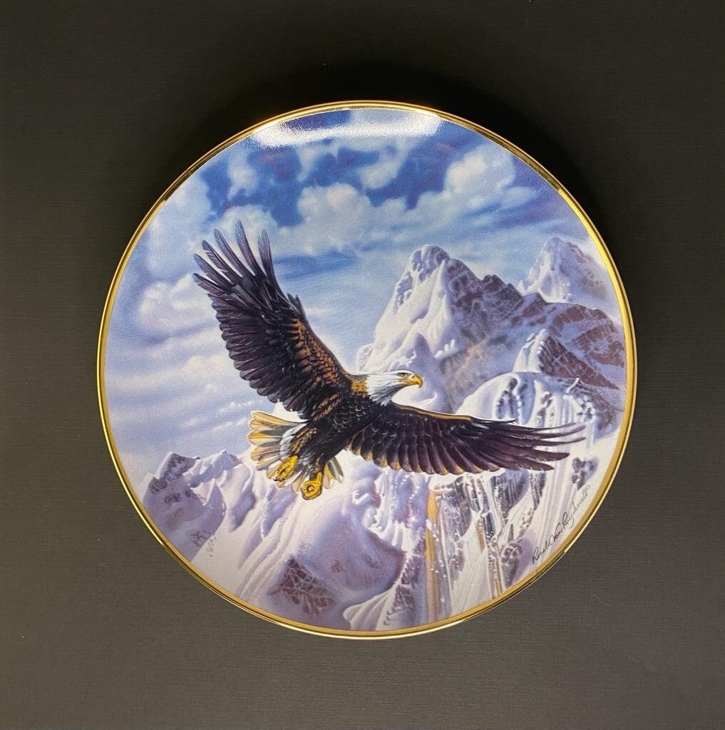 Ｂ★絵皿6枚セット　イーグル・プレート　フランクリンミント Franklin mint eagle plates - Etsy 日本