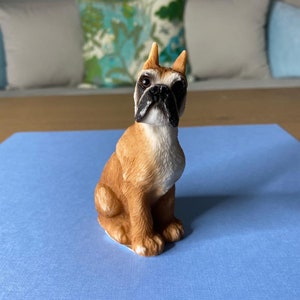 United Design Stone Critters Collection Sitting Boxer Sculpture Figurine