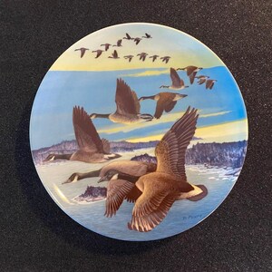 Flying Geese &quot;Southward Bound&quot; di Donald Pentz Collector Plate