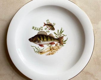 Vintage Wunsiedel Beieren Porzellan Vis Themaplaat