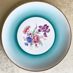 Vintage Porzellanfabrik Arzberg Bayern Iris Rose Plate