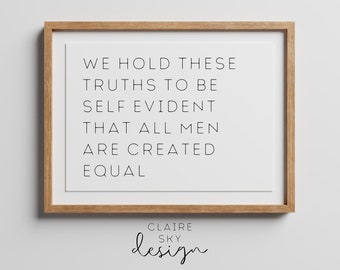 independence day printable | fourth of july wall art print | july 4th decor | patriotic prints | declaration of independence printable art