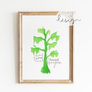 how sweet it is to be loved bayou print | louisiana valentines gift | bayou valentine printable | valentines wall art | new orleans love