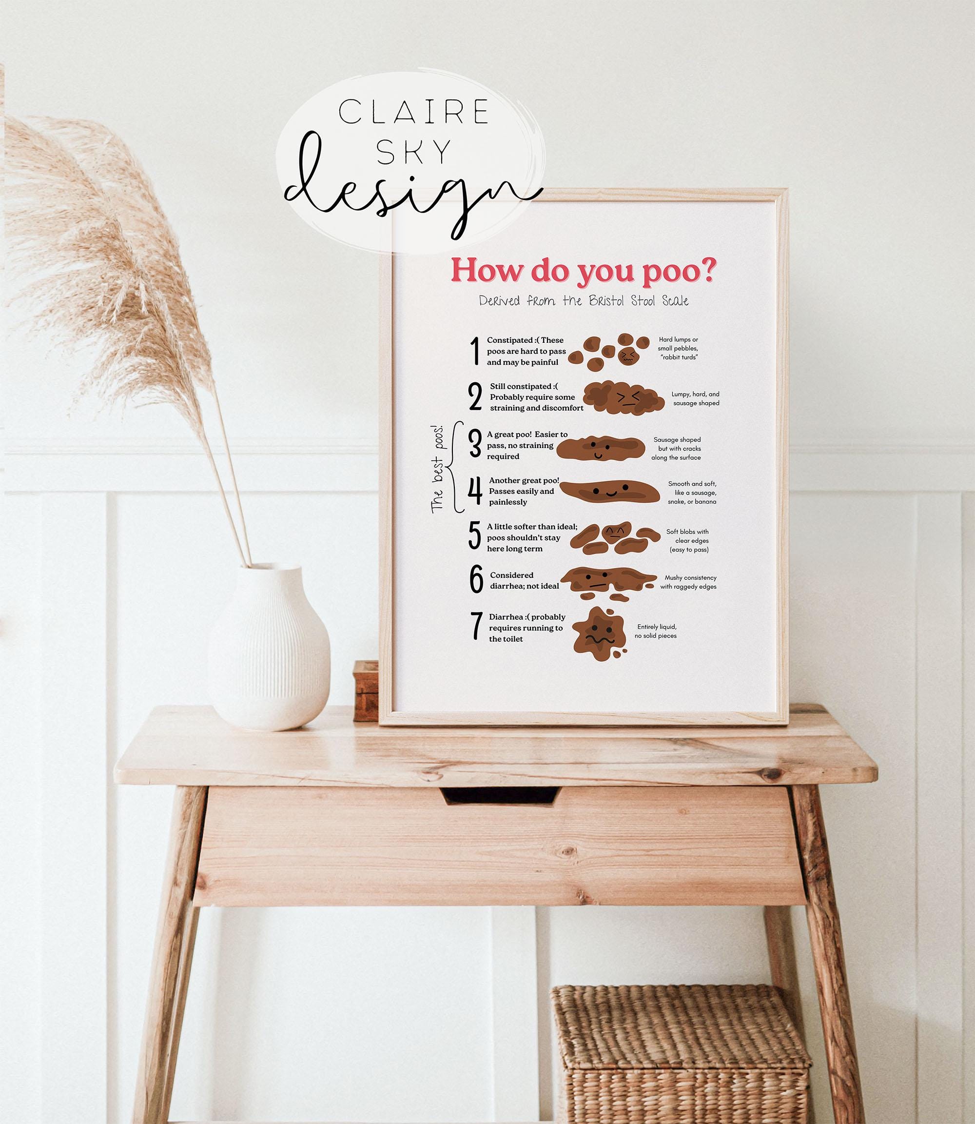 Bristol Stool Scale | Fun Potty Training Chart | Know If Your Child is ...