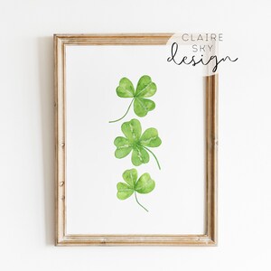 st patricks day print | shamrock printable | spring wall decor | st. patricks day wall art | clover printable wall art | sts patricks print