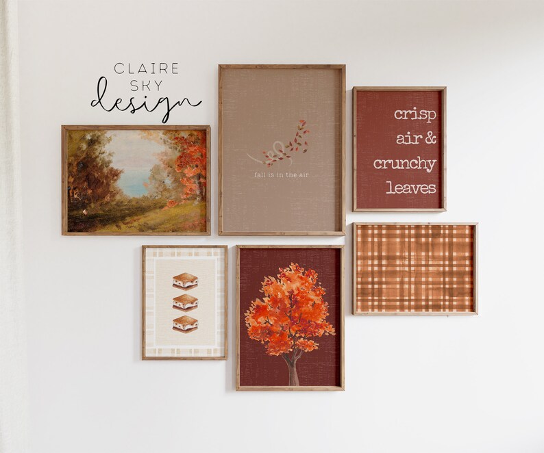 October Wall Art Mega Bundle | Fall Prints | Autumn Gallery Wall Set ...