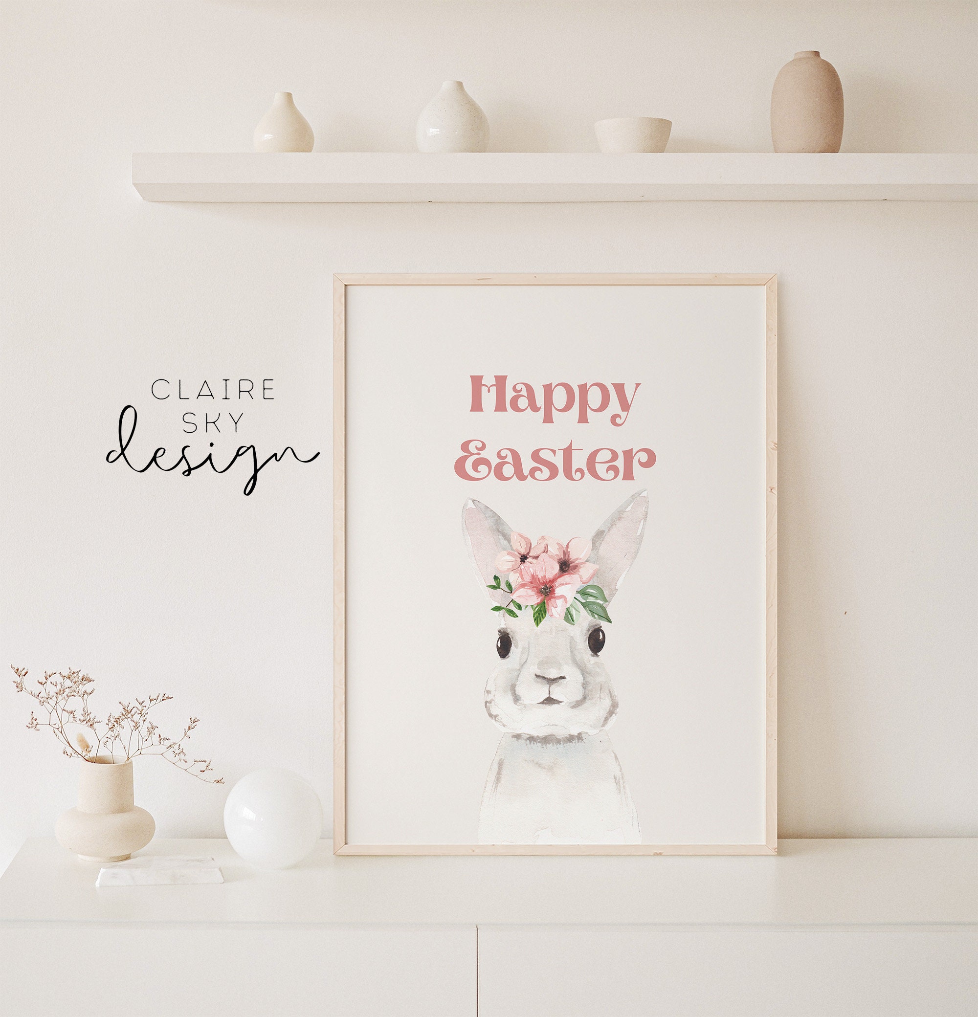 Printable Easter Wall Art Easter Prints Set of 10 Spring Wall Art