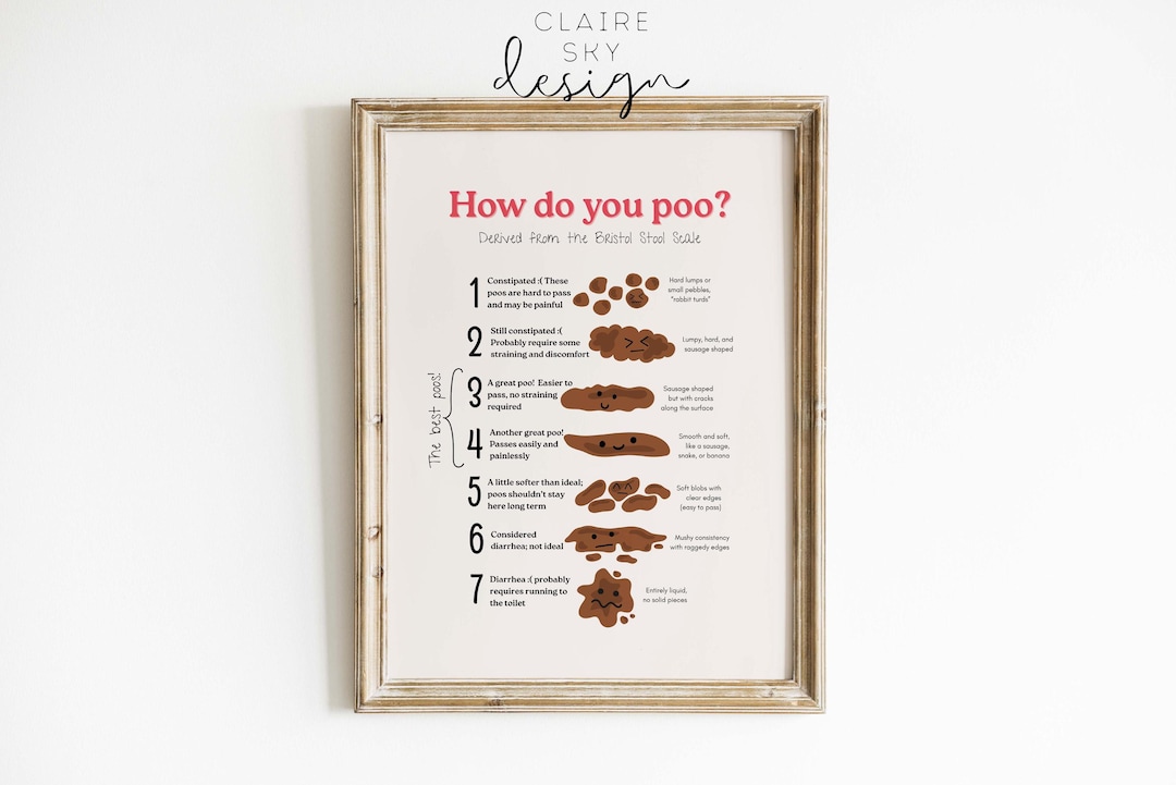 Bristol Stool Scale | Fun Potty Training Chart | Know If Your Child is ...