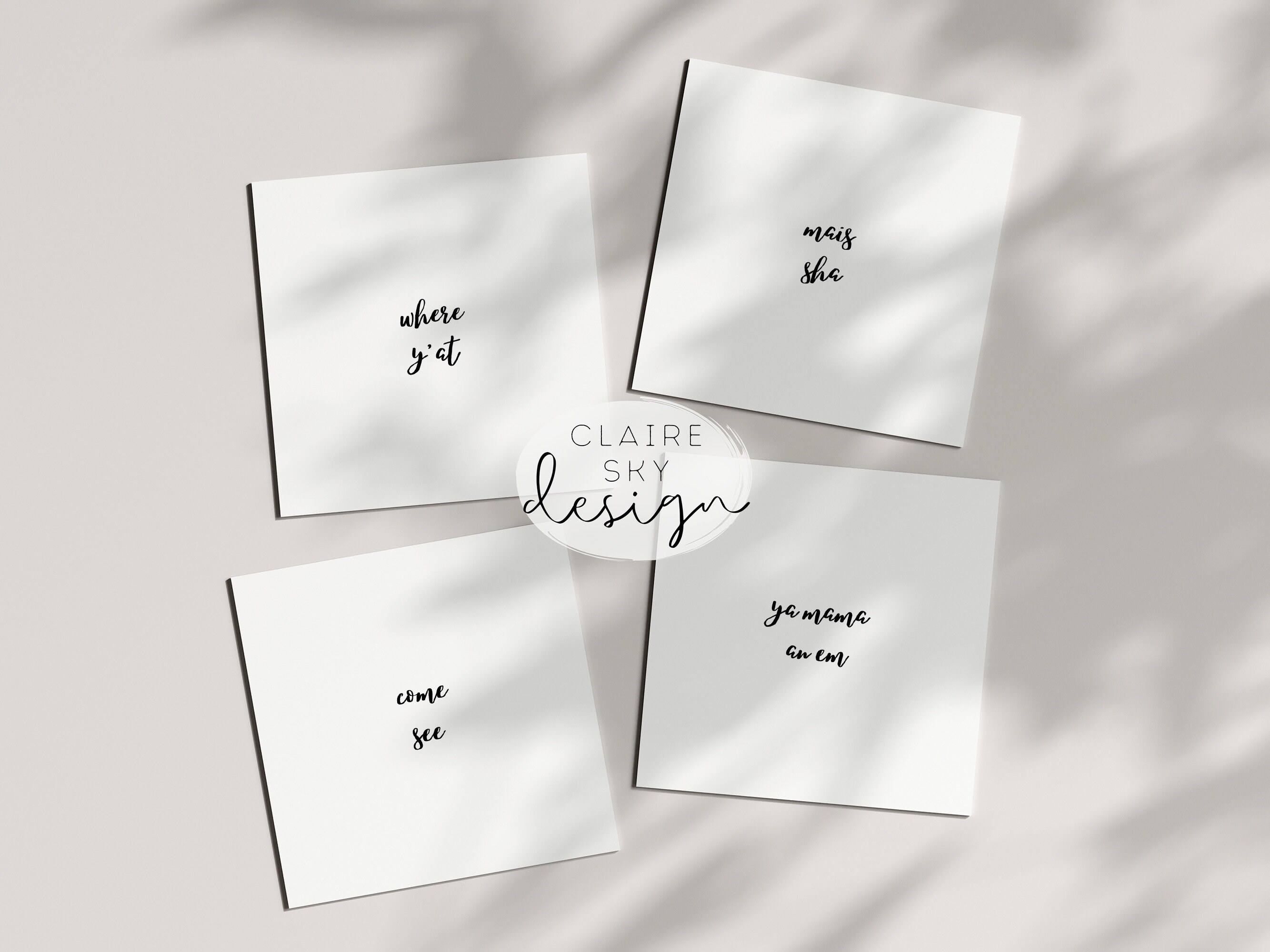 Cajun Decor Prints Set New Orleans Sayings Nola Print Louisiana Print