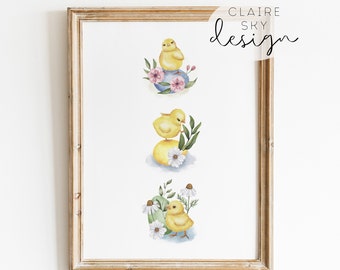 easter printable wall art | easter print | spring wall decor | pastel wall art | spring watercolor print | easter decorations | easter decor