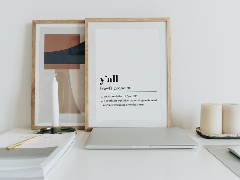 Y all Definition Printable Humorous Southern Saying Etsy