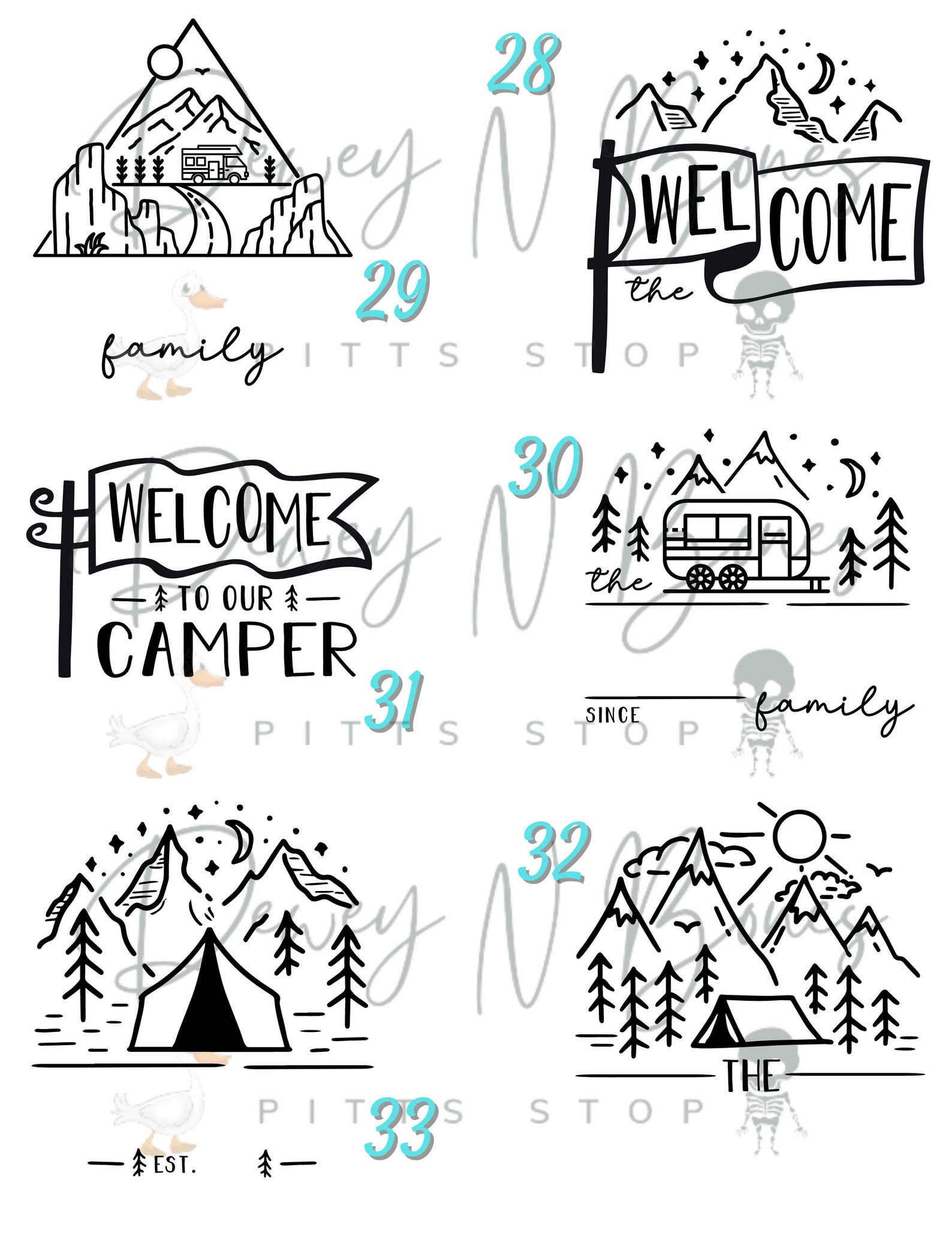 Camping Bucket Decal / Camping / Decals / Vinyl / Decal Only / Etsy