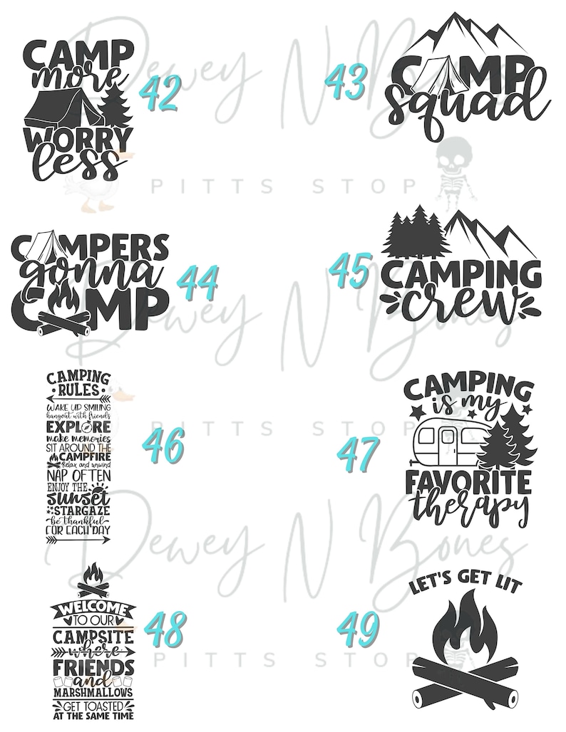 Camping Bucket Decal / Camping / Decals / Vinyl / Decal Only / Camping