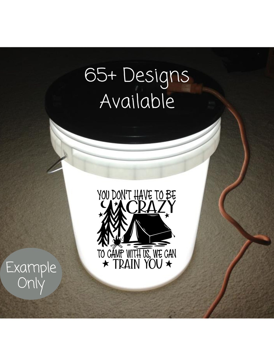 Camping Bucket Decal / Camping / Decals / Vinyl / Decal Only / Camping