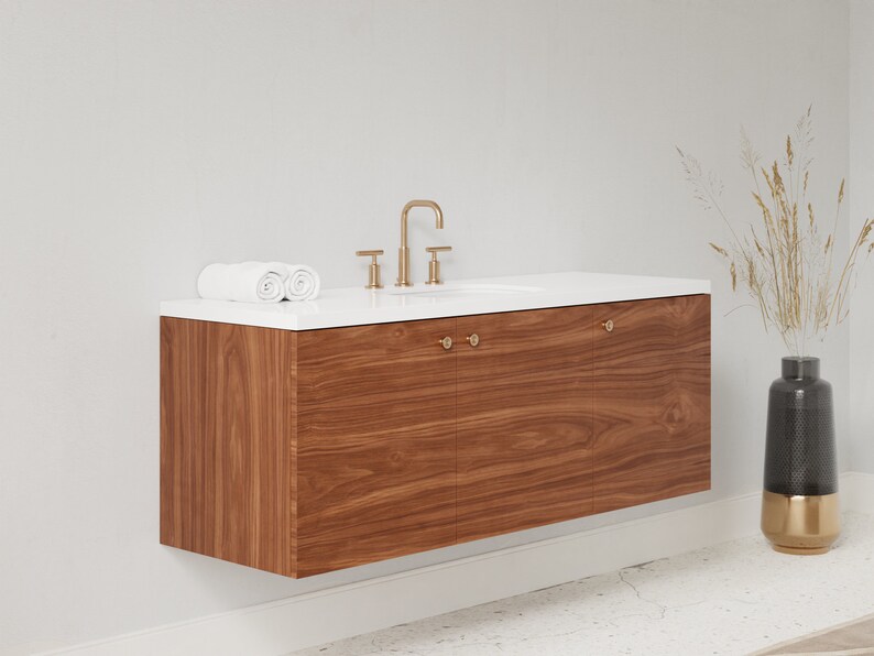Floating Bathroom Vanity Single Sink FREE SHIPPING Etsy