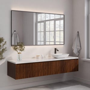 Floating Bathroom Vanity - Free Shipping - Dual Sink