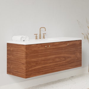 Floating Bathroom Vanity - Free Shipping - Single Sink