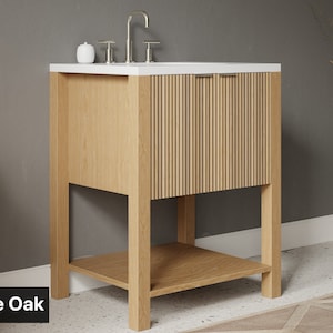 16-36&quot; Reeded Bathroom Feet Vanity - Free Shipping - Double Doors