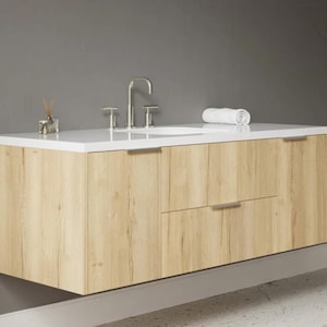 Bathroom Vanity - Single Sink - Free Shipping - Handcrafted in Brooklyn, NY