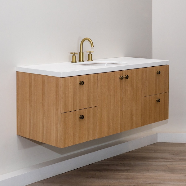 Modern Floating Bathroom Vanity - Free Shipping