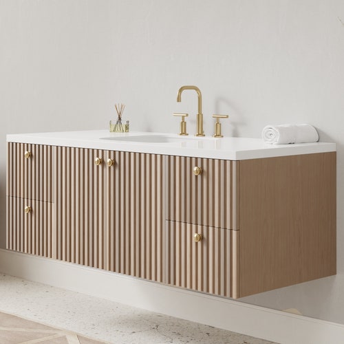 Slat Wood Bathroom Vanity Free Shipping Slatted Wood Etsy Slat Wood Bathroom Vanity Free Shipping Slatted Wood Etsy