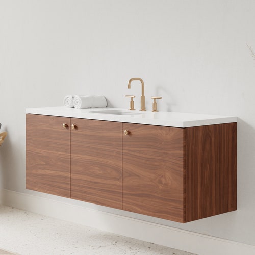 Floating Bathroom Vanity Single Sink FREE SHIPPING Etsy