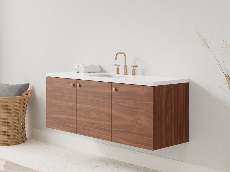 Floating Bathroom Vanity Single Sink FREE SHIPPING Etsy