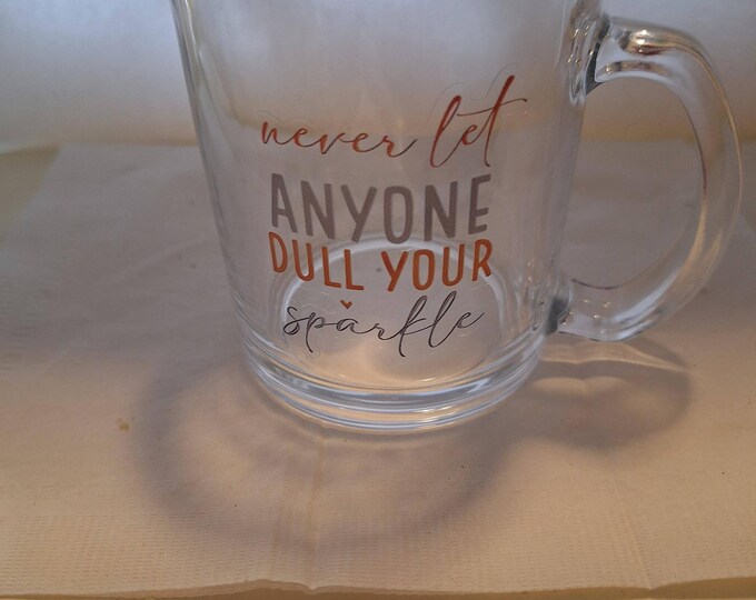 GLASS COFFEE MUG